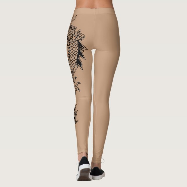 Legging Leggens De Corte De Carpete De Dragão*Con