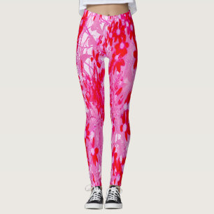 Legging Lindas Flores Vermelhas