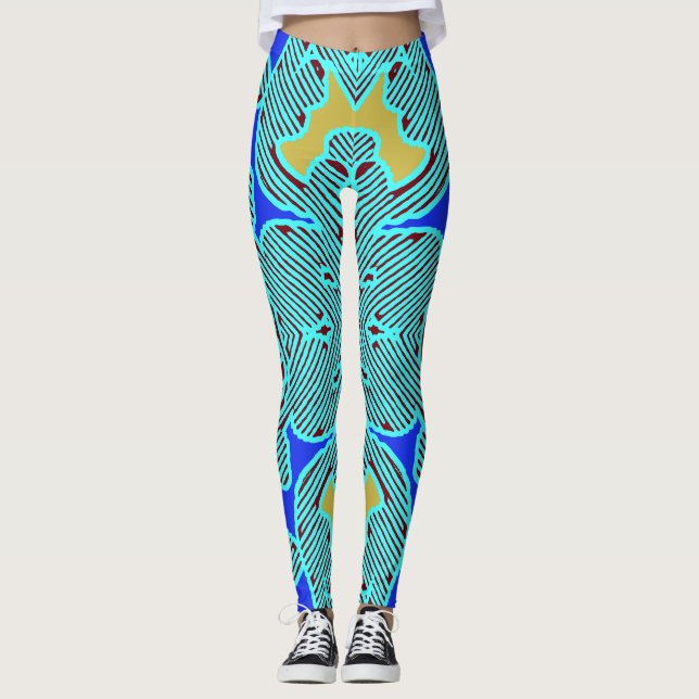 Legging Lindas Legg "Ratti_Creative_Arts" multicolor na mo (Frente)