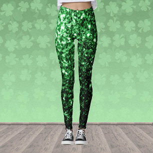 Legging Lindo brilho verde-escuro
