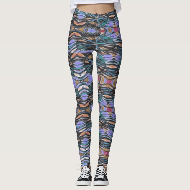 Legging Lindo feminina artística personalizada projetada (Frente)