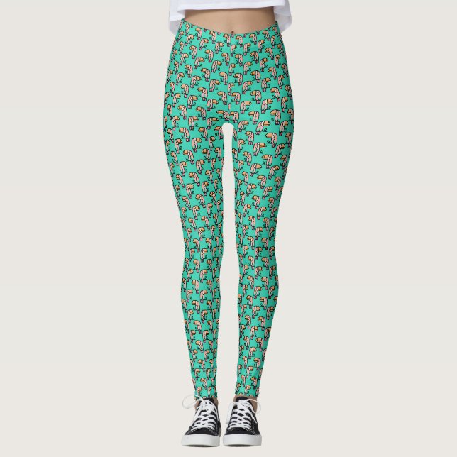 Legging lindo presente de tucano tropical para crianças  (Frente)