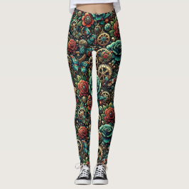 Legging Lindos e apalpados, orelhas e Rosas