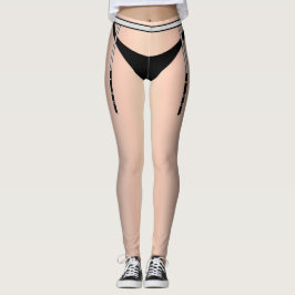 Legging Lingerie de Sissy Garter Cobrir de castidade