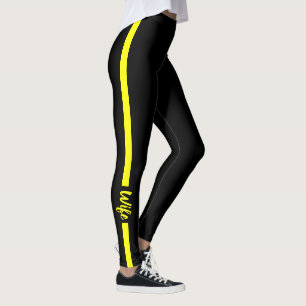 Legging Linha amarela fina esposa do expedidor