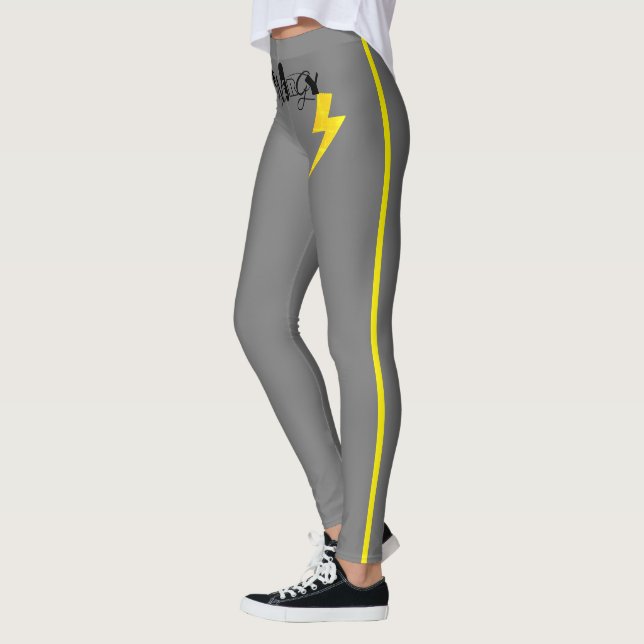 Legging Linha Amarelo de energia - Sinal de troco (Esquerda)