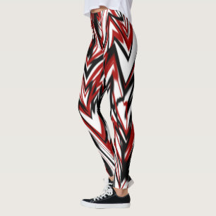 Legging Linha branca e vermelha preta Art. 2°