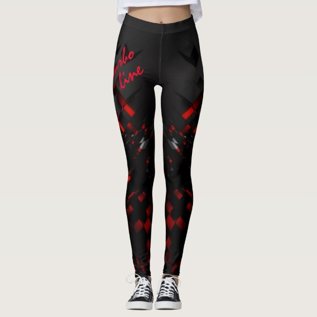 Legging Linha turbo-design desportiva moderna (Frente)