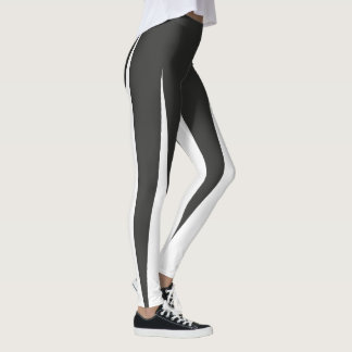 Legging Linhas Brancas do Minimalismo de abstrato Art