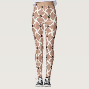 Legging Linhas brancas onduladas: padrão sem costura abstr