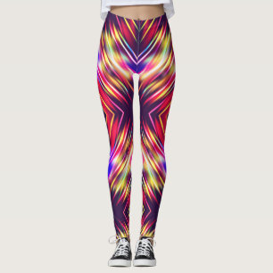 Legging Linhas coloridas abstratas