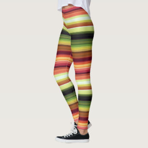 Legging Linhas de Cores de Outono