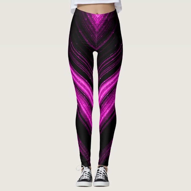 Legging Linhas de divisa magenta magenta magenta magenta,  (Frente)