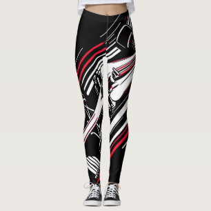 Legging Linhas de Velocidade de Carro de Corrida de Fórmul