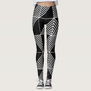 Legging Linhas Deco de Arte Negra