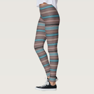 Legging Linhas horizontais gráficas com cor feita sob