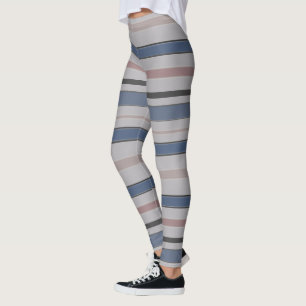 Legging Linhas Horizontais Gráficas com Cor Personalizada