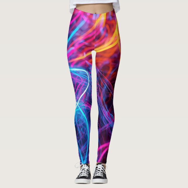 Legging Linhas Neon (Frente)
