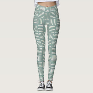 Legging Linhas verdes ao quadrado