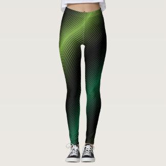 Legging Linhas Verdes da variável do Dia de São Patrício