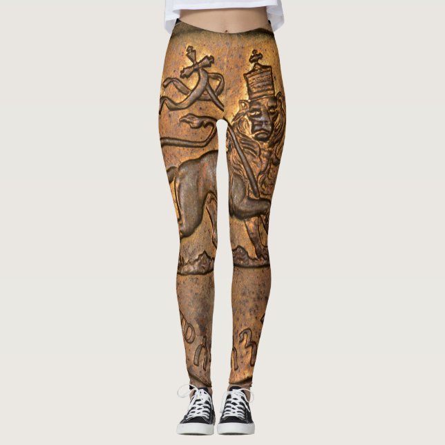 Legging Lion of Judah Ir - Rasta reggae yoga - (Frente)
