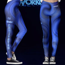 Liquid Swirl Holográfico Neon Fitness 2026 Azul 