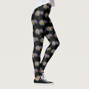 Legging Lírios de Lótus Brancos e Puros