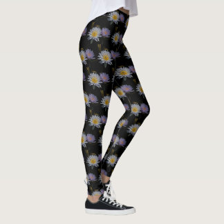 Legging Lírios de Lótus Brancos e Puros