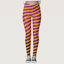 Listra De Laranja Roxo De Halloween