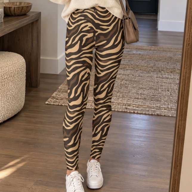 Legging Listra de Zebra Marrom (Criador carregado)