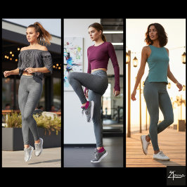 Legging Listra Tecida com Falha Diagonal de Carvão