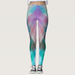 Legging Listra verde-azul listras abstrato negrito<br><div class="desc">Seja um tensor nessas pernas super incríveis de uma fotografia de abstrato azul pastel, roxa, lacre, verde e branca! Trabalhe, faça recados, ou apenas saia. Tão único, você nunca terá que se preocupar com nenhum imitador! Adicione um topo preto sólido para o máximo em sofisticação casual. Eu também ofereço personalização...</div>