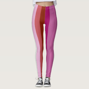 Legging Listra vertical lésbica da bandeira LGBT do