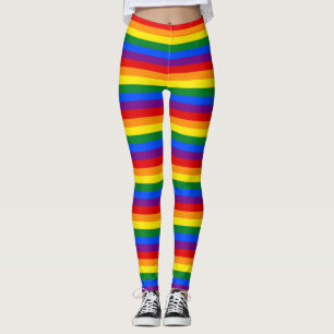 Legging Listrado de Arco-Íris