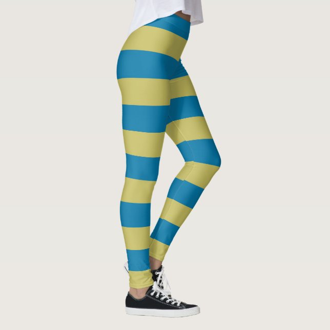 Legging listras amarelas e azuis (Direita)