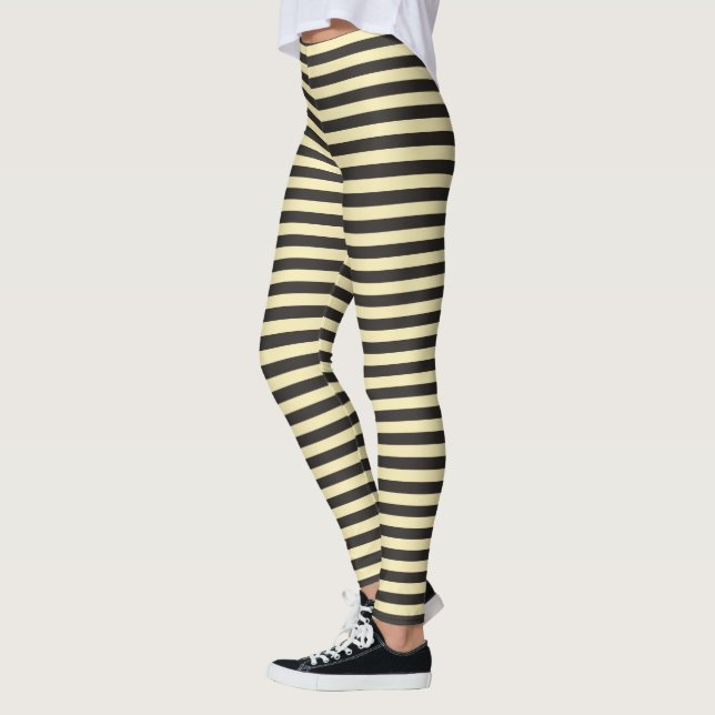 Legging Listras Amarelas Pretas (Esquerda)