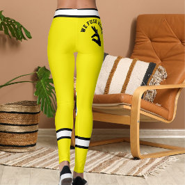 Legging Listras Amarelas Pretas Brancas Personalizadas Pet