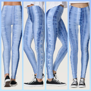 Legging Listras Azuis Claras e Geladas Chic