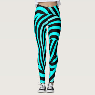 Legging Listras azuis famosas do tigre