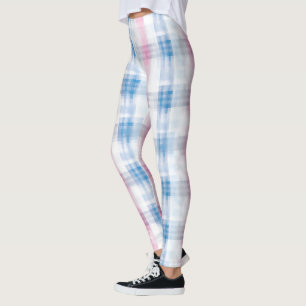Legging Listras Azuis Rosa Chic