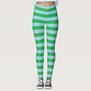 Legging Listras azuis verdes e Pastel