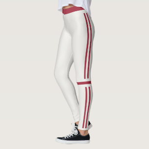 Legging Listras Bege Escuro Neutro Personalizar Athleisure