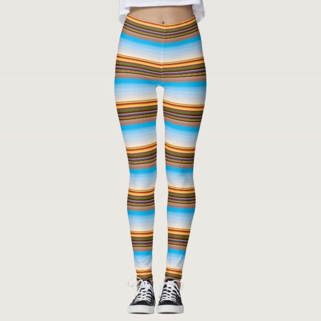 Legging Listras bonitas e coloridas (Frente)