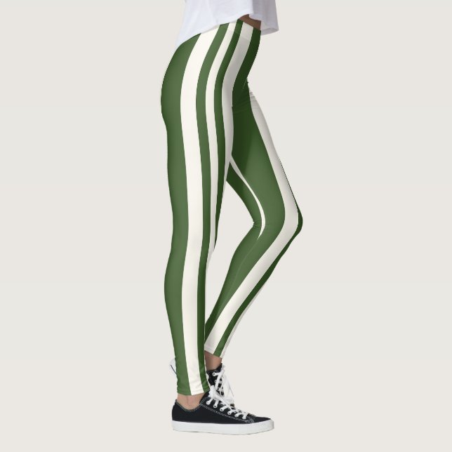 Legging Listras brancas verdes (Direita)