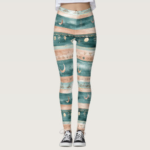 Legging Listras Celestiais Rústicas Lua Sol Terroso (9)
