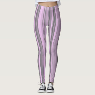 Legging Listras Cinza Roxo