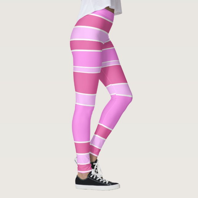 Legging Listras cor-de-rosa (Direita)