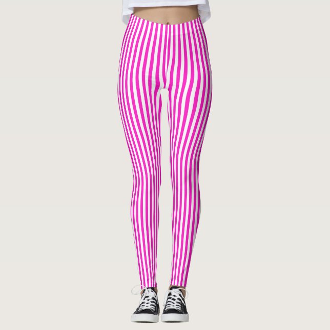 Legging Listras cor-de-rosa (Frente)