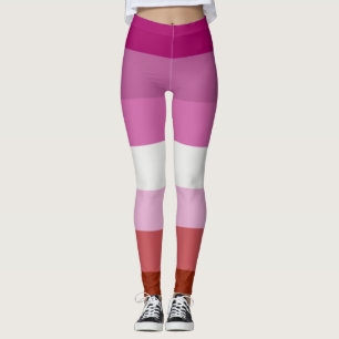 Legging Listras da Bandeira do Orgulho Lésbico