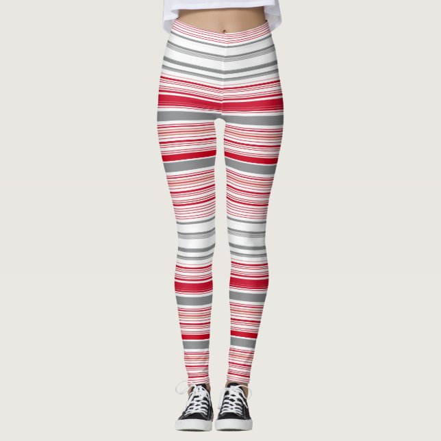 Legging Listras de cinza (Frente)